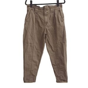BLANK NYC Sargeant Pepper Paperbag Cargo Cropped Khaki Pants